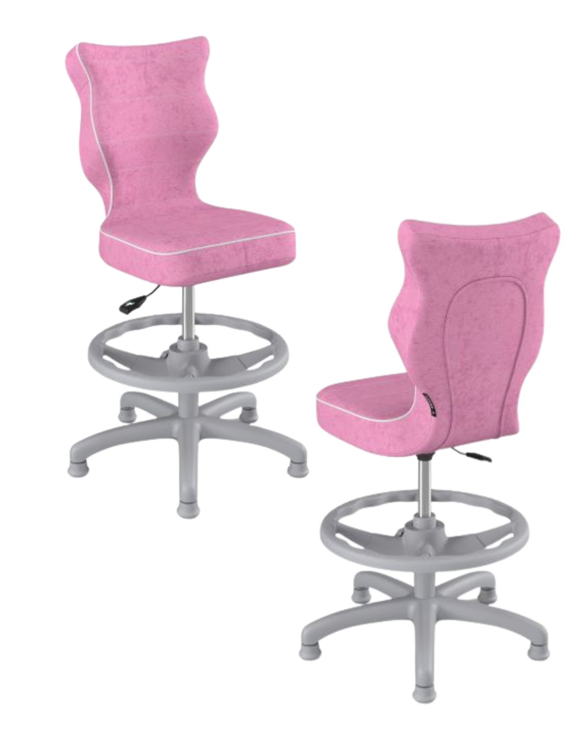 krzeslo dzieciece petit z podnozkiem 119 142 szara podstawa