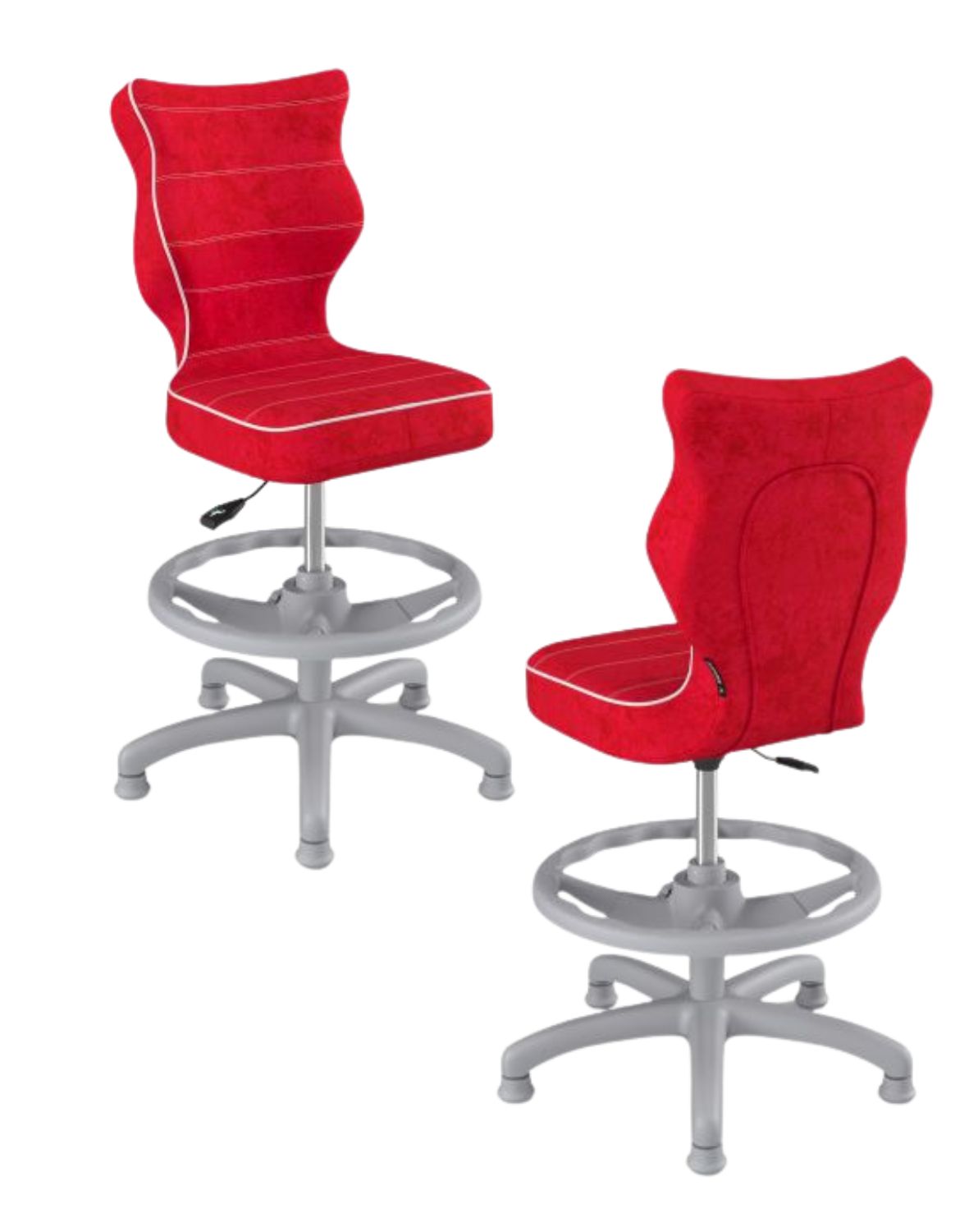 krzeslo dzieciece petit z podnozkiem 119 142 szara podstawa