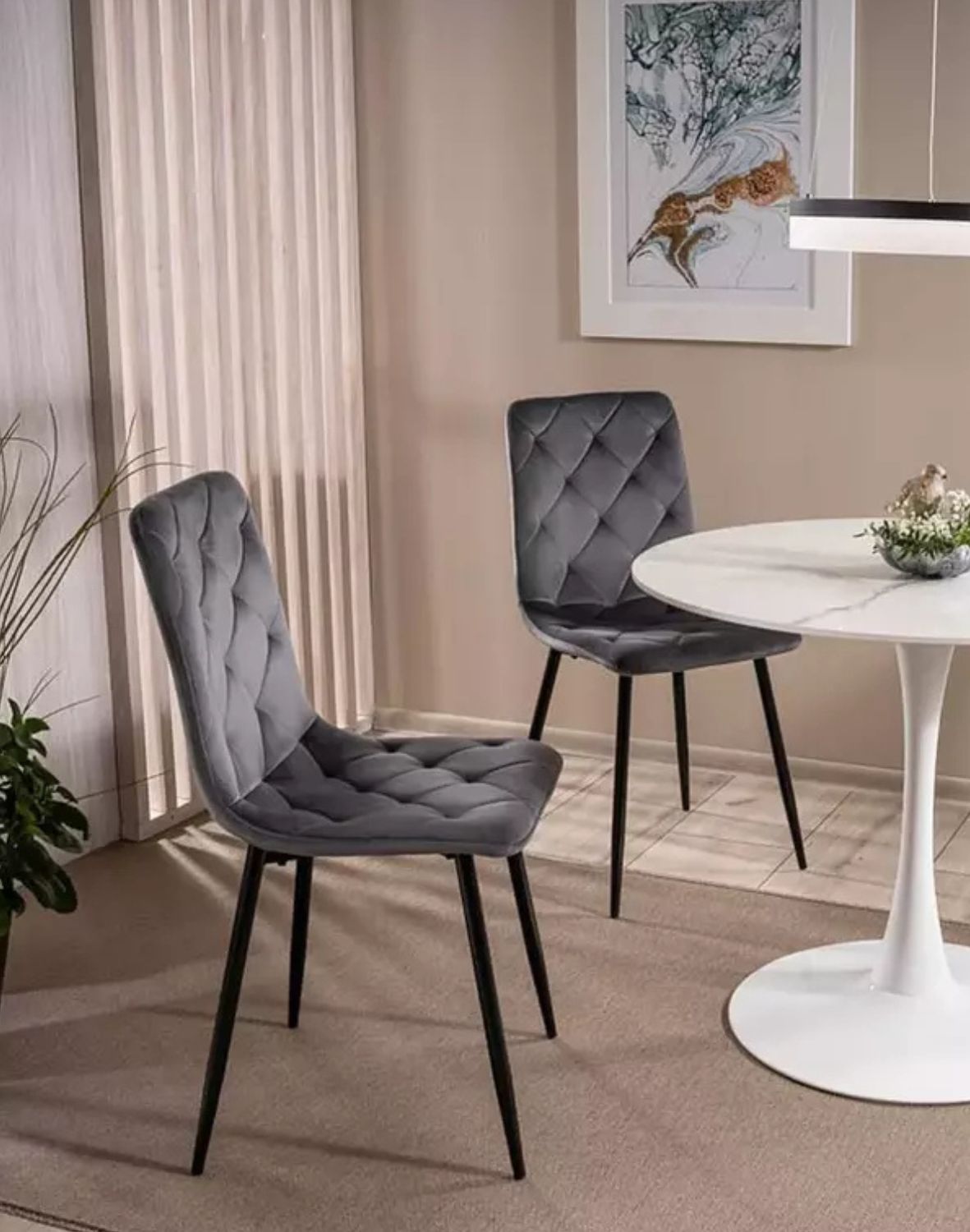 krzeslo jerry velvet szary