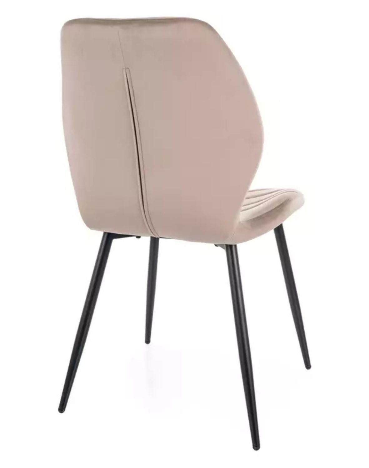 krzeslo mike velve ciemny bezowy