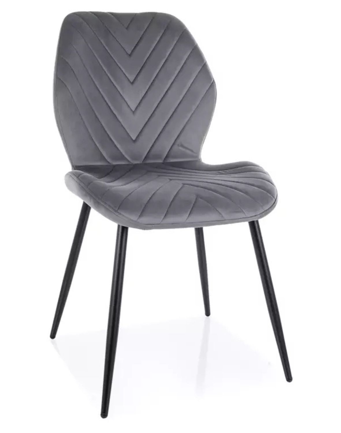 krzeslo mike velvet szare