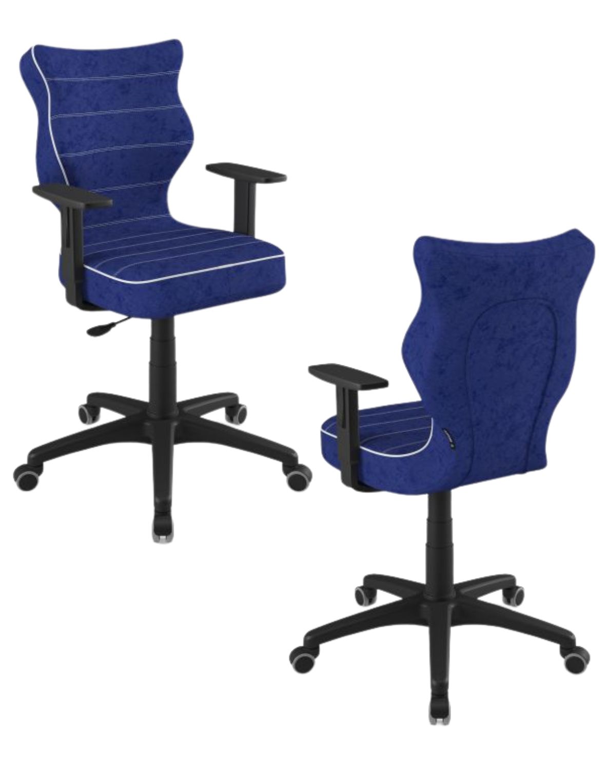 Krzesło młodzieżowe Duo, czarna podstawa, rozmiar 6, wzrost 159-188 cm
