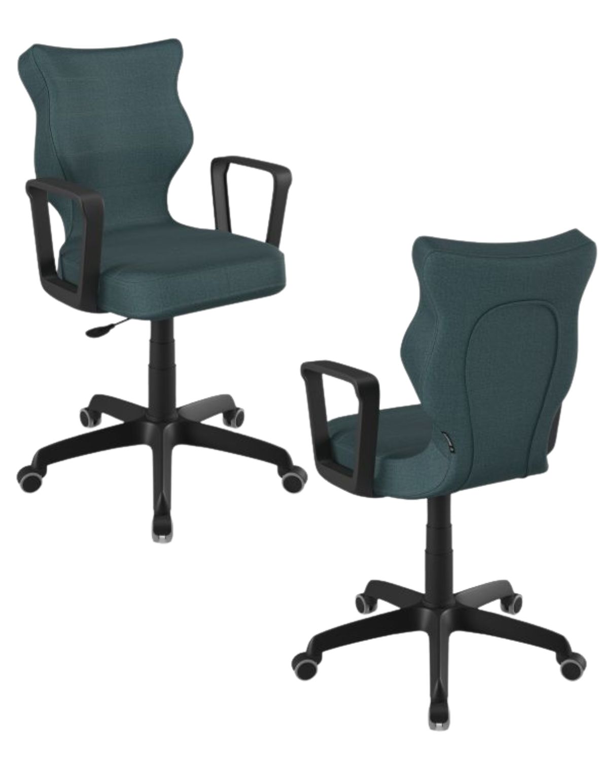 Krzesło młodzieżowe Entelo Norm, Czarna Podstawa, Rozmiar 5 (wzrost 146 - 176,5 cm)