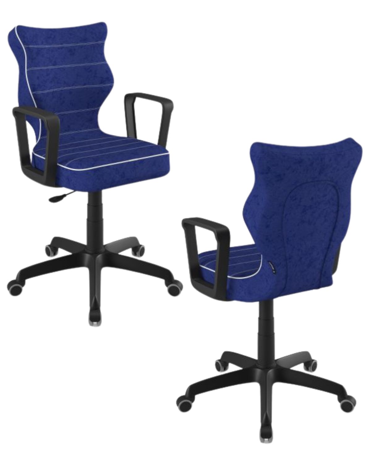 Krzesło młodzieżowe Entelo Norm, Czarna Podstawa, Rozmiar 5 (wzrost 146 - 176,5 cm)