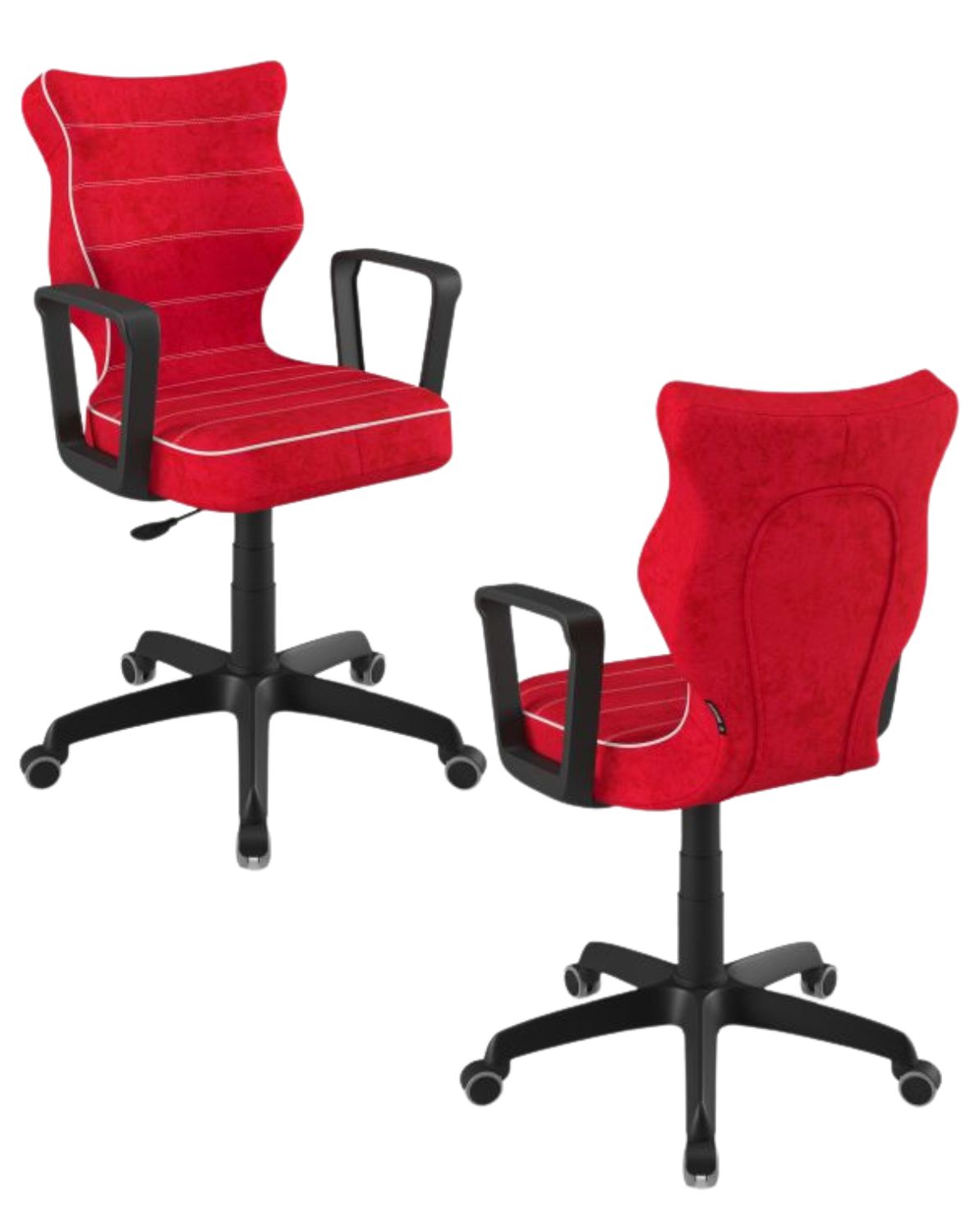 Krzesło młodzieżowe Entelo Norm, Czarna Podstawa, Rozmiar 5 (wzrost 146 - 176,5 cm)