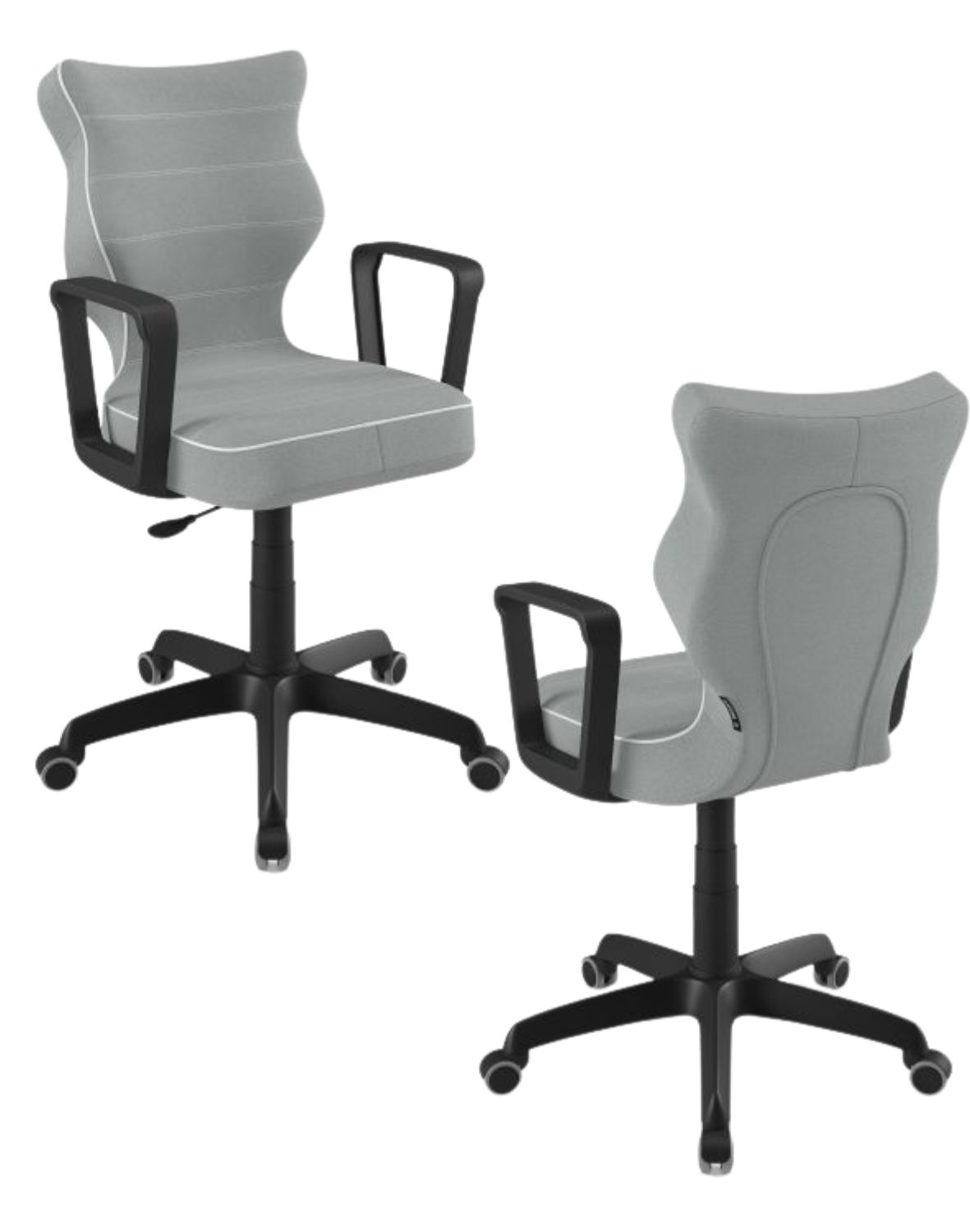 Krzesło młodzieżowe Entelo Norm, Czarna Podstawa, Rozmiar 6 (wzrost 159 - 188 cm)