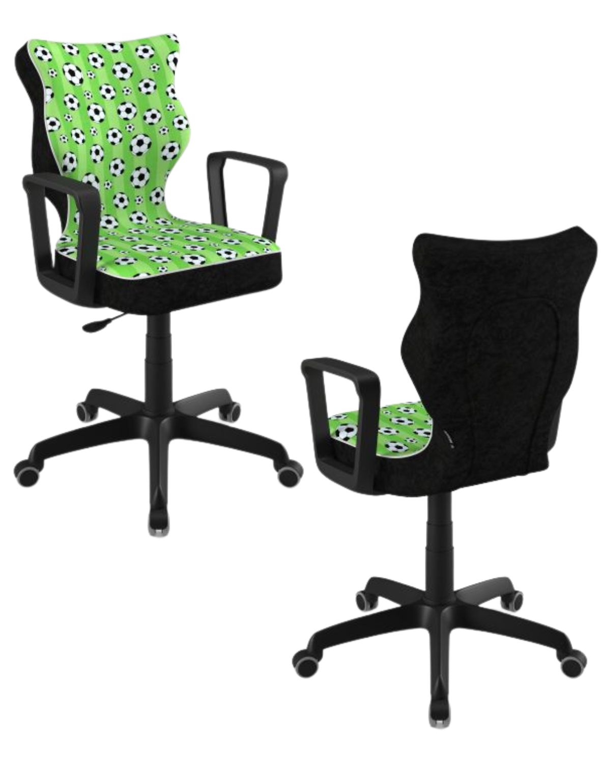 Krzesło młodzieżowe Entelo Norm, Czarna Podstawa, Rozmiar 6 (wzrost 159 - 188 cm)