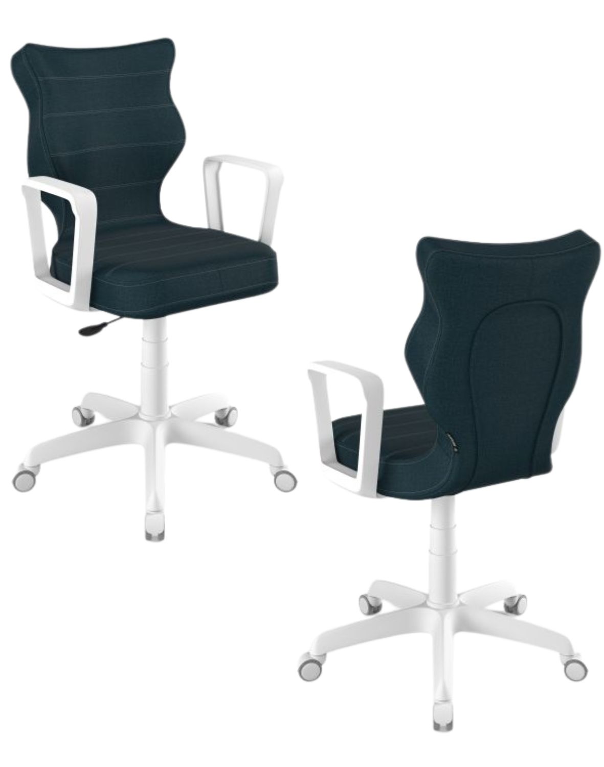 Krzesło młodzieżowe Entelo Norm, Biała Podstawa, Rozmiar 5 (wzrost 146 - 176,5 cm)