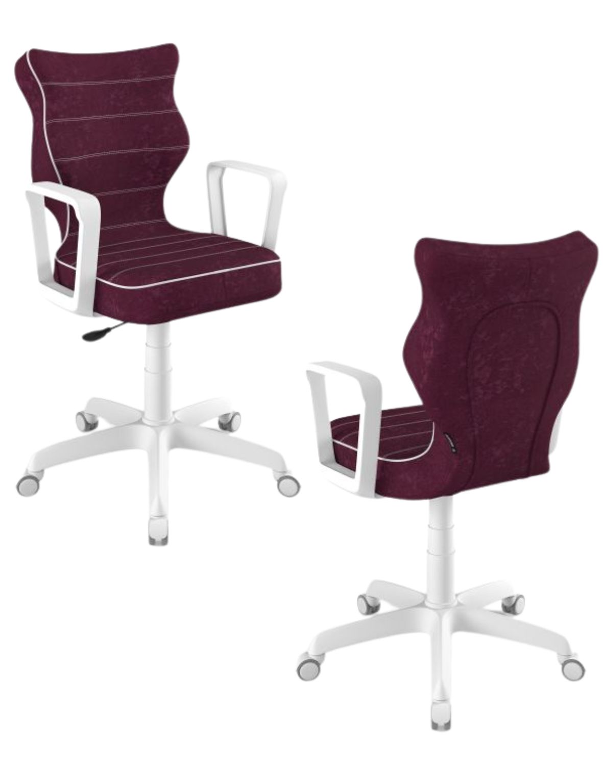 Krzesło młodzieżowe Entelo Norm, Biała Podstawa, Rozmiar 6 (wzrost 159 - 188 cm)