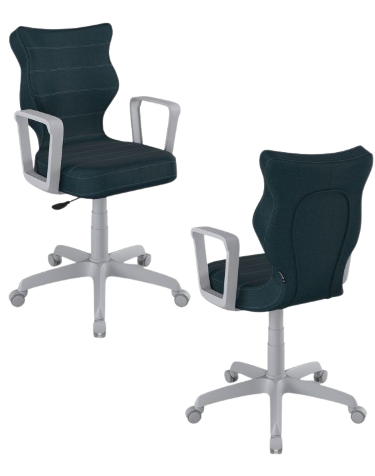 Krzesło młodzieżowe Entelo Norm, Szara Podstawa, Rozmiar 5 (wzrost 146 - 176,5 cm)