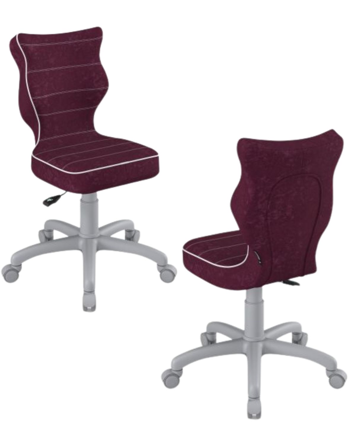 Krzesło dziecięce obrotowe Petit 159 -188 cm Szara Podstawa