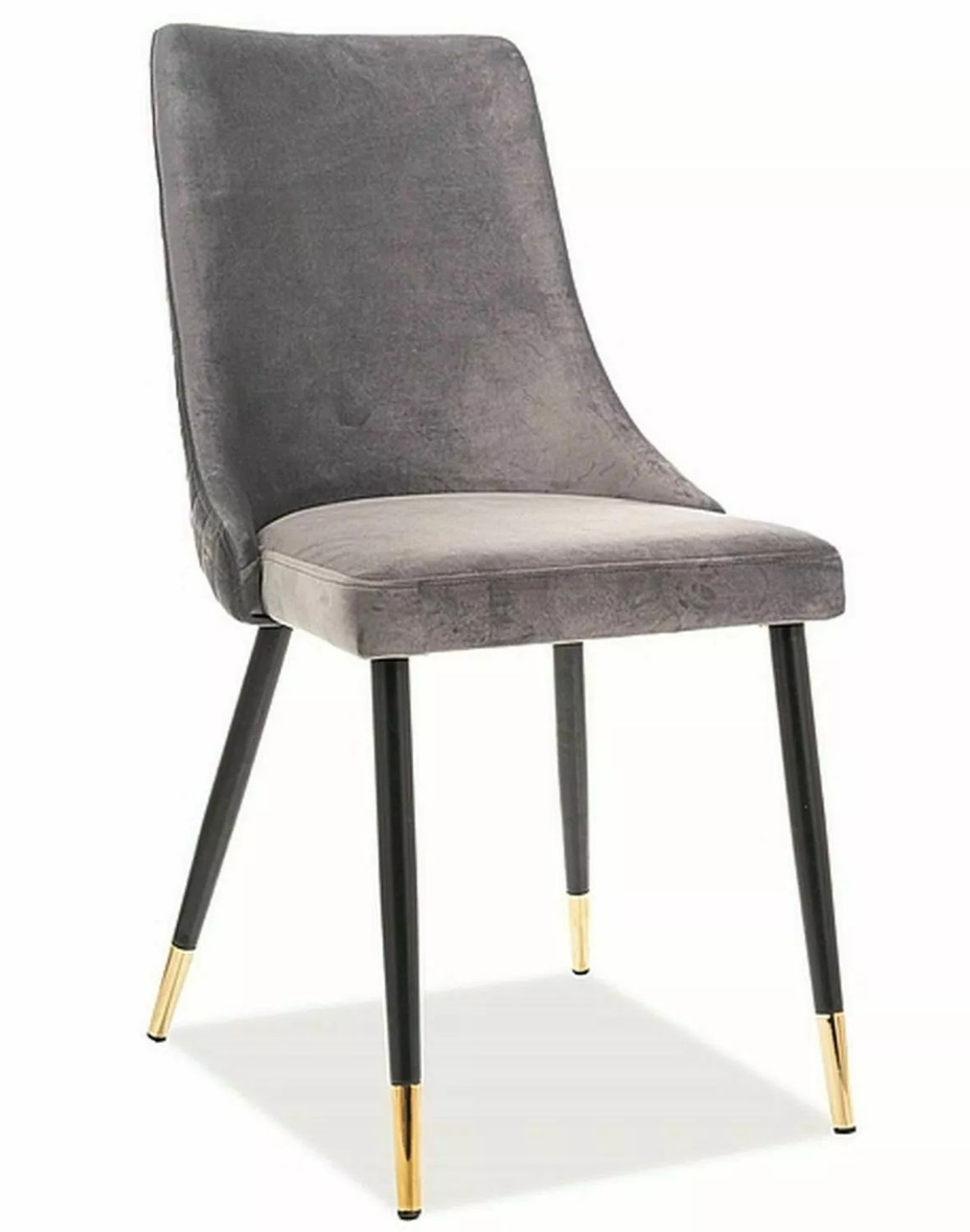 krzeslo piano velvet szare