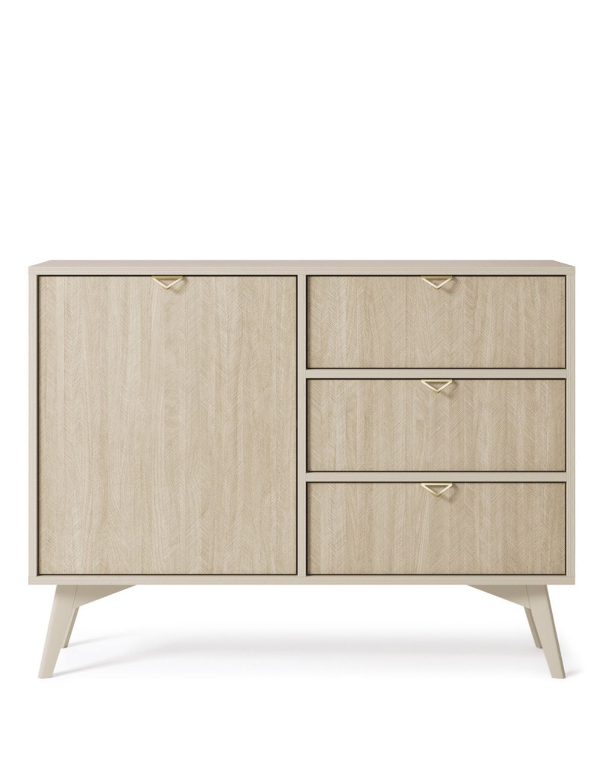 komoda jednodrzwiowa z szufladami forest (kszd106), beżowa