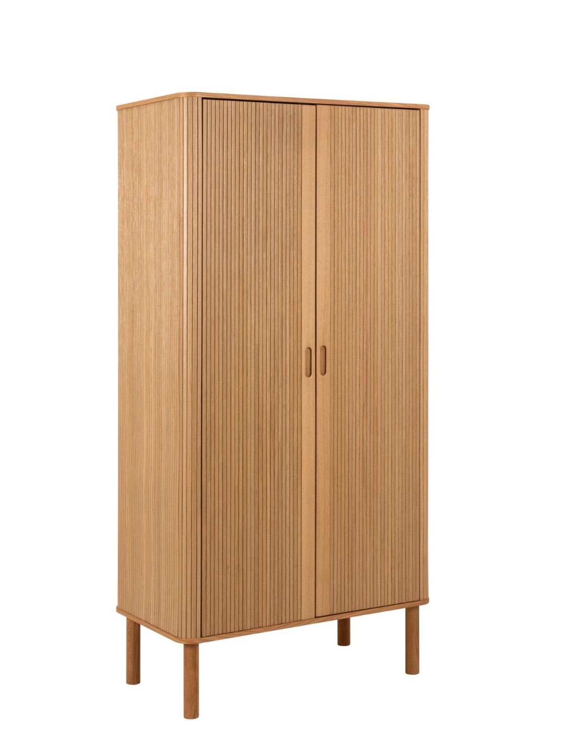 wysoka szafka drewniana langley na ubrania (24043), dąb
