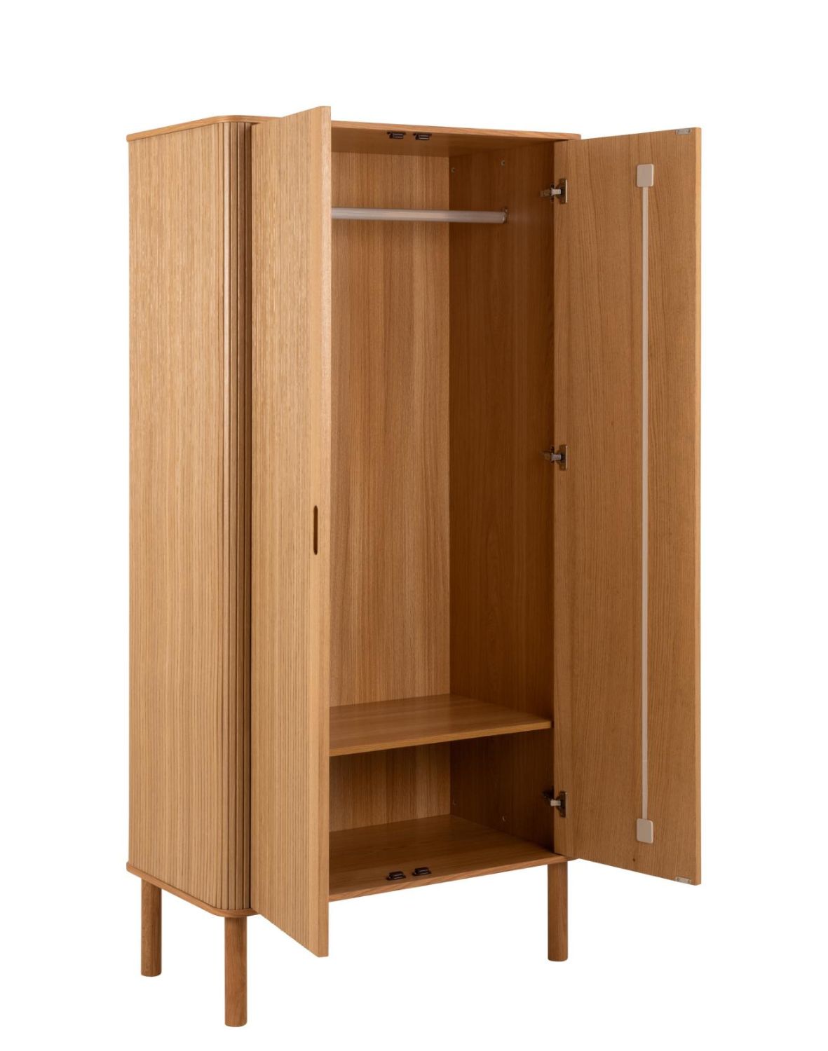 wysoka szafka drewniana langley na ubrania (24043), dąb