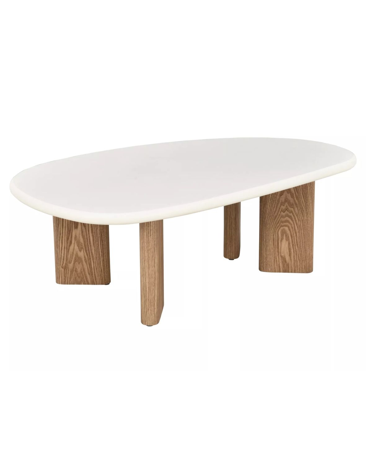Niska ława Alpen ecru, dąb 130 cm