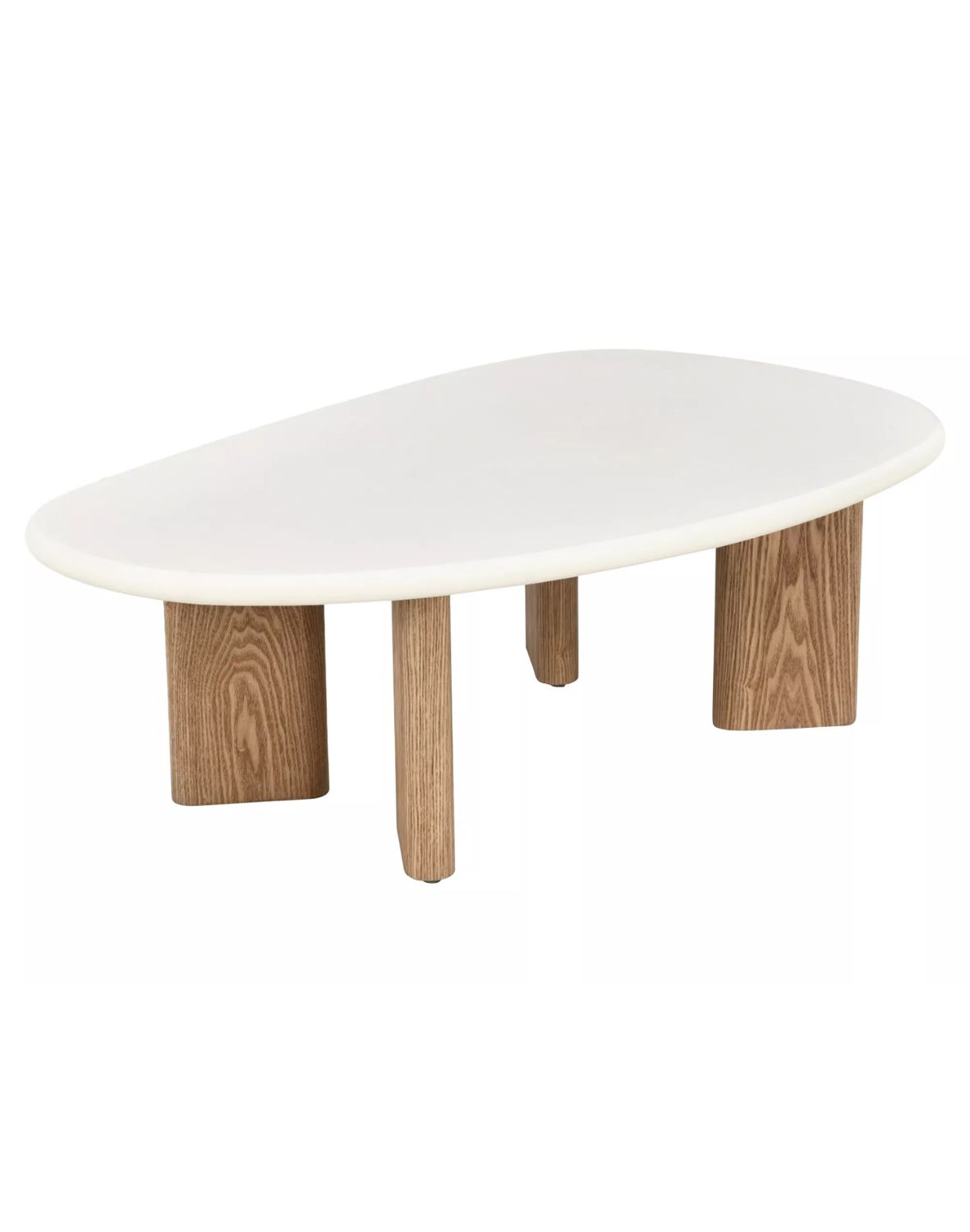Niska ława Alpen ecru, dąb 130 cm