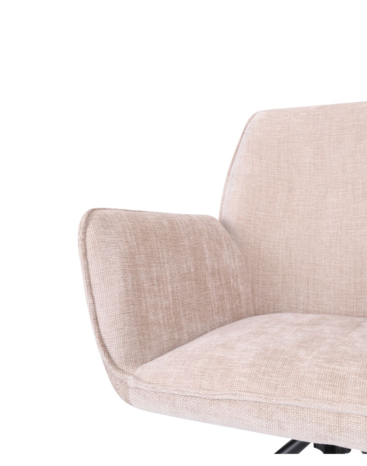 krzesło obrotowe z podłokietnikami lozano, beżowe (s2417)