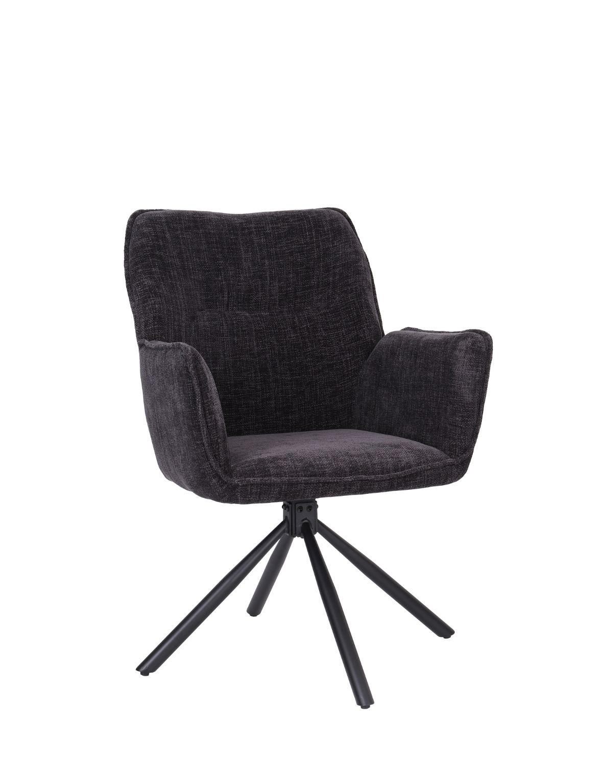 Otočná židle s područky Lozano, černá (S2417)