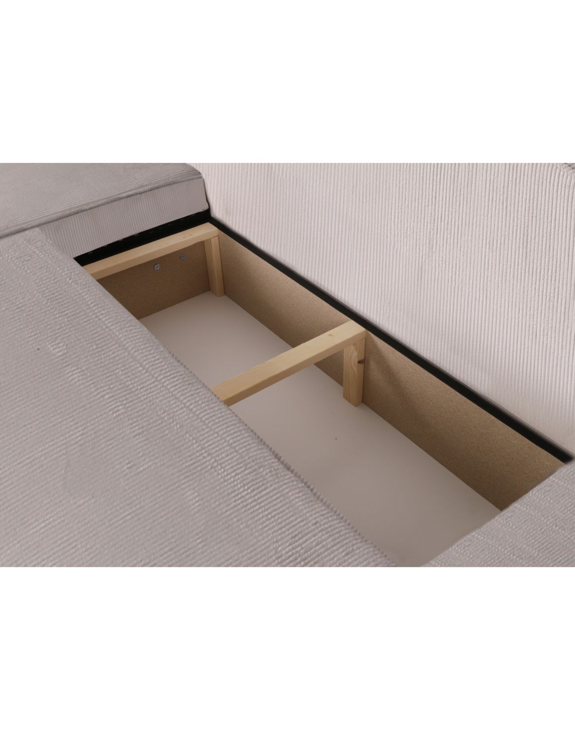 Narożnik z funkcją spania Luna U sztruks