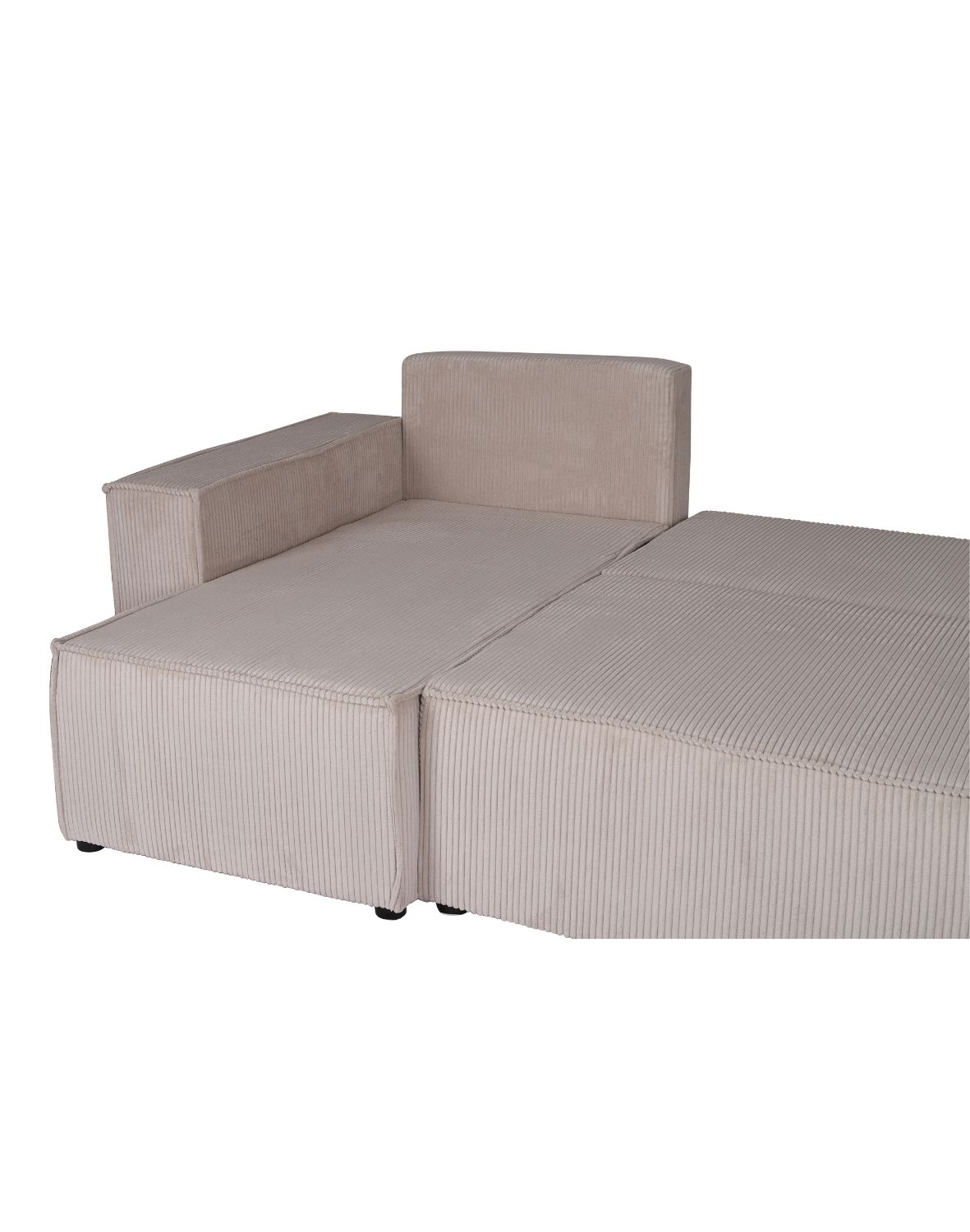 Narożnik z funkcją spania Luna U sztruks