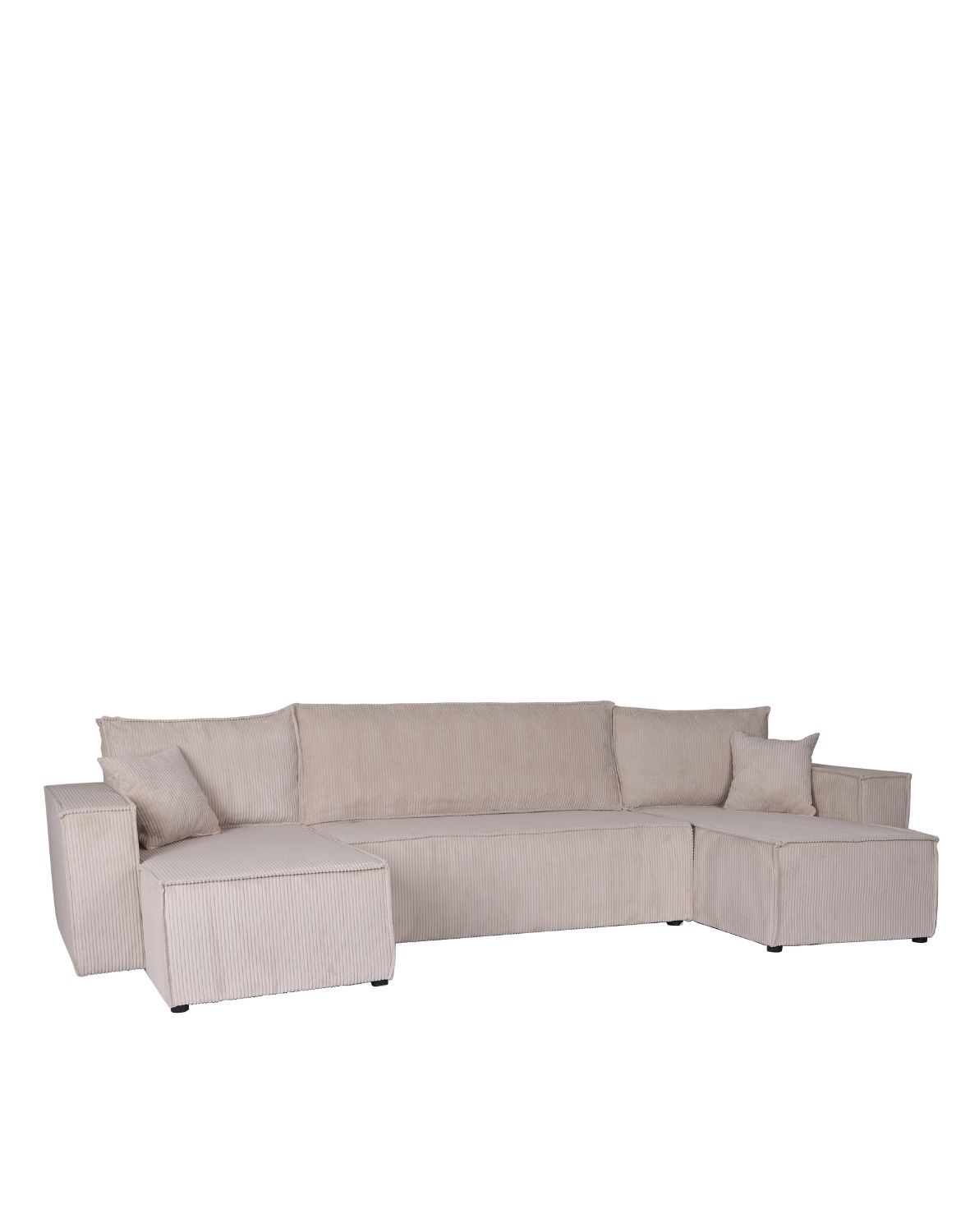 Narożnik z funkcją spania Luna U sztruks