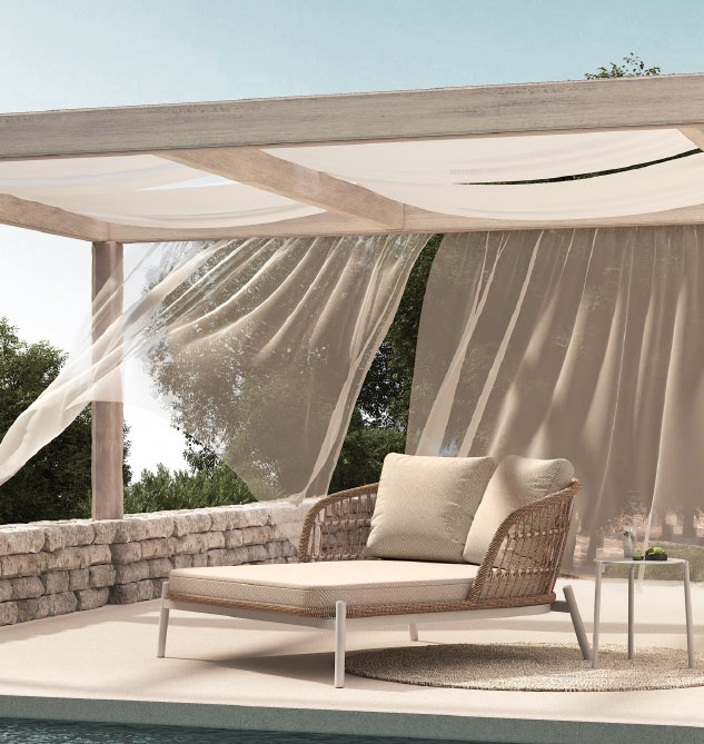 leżanka ogrodowa 2-osobowa malta