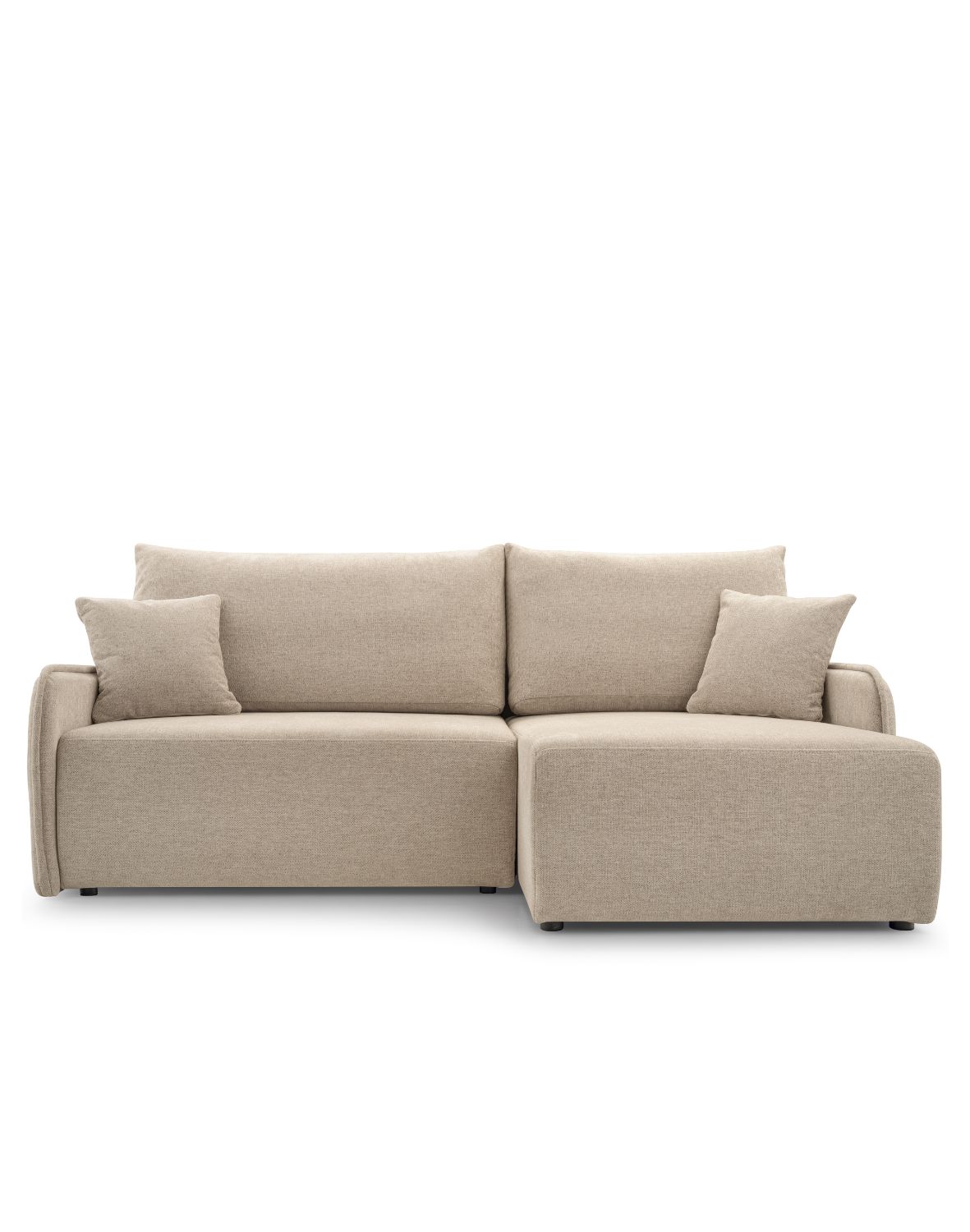 mały narożnik z funkcją spania mirabella beżowy