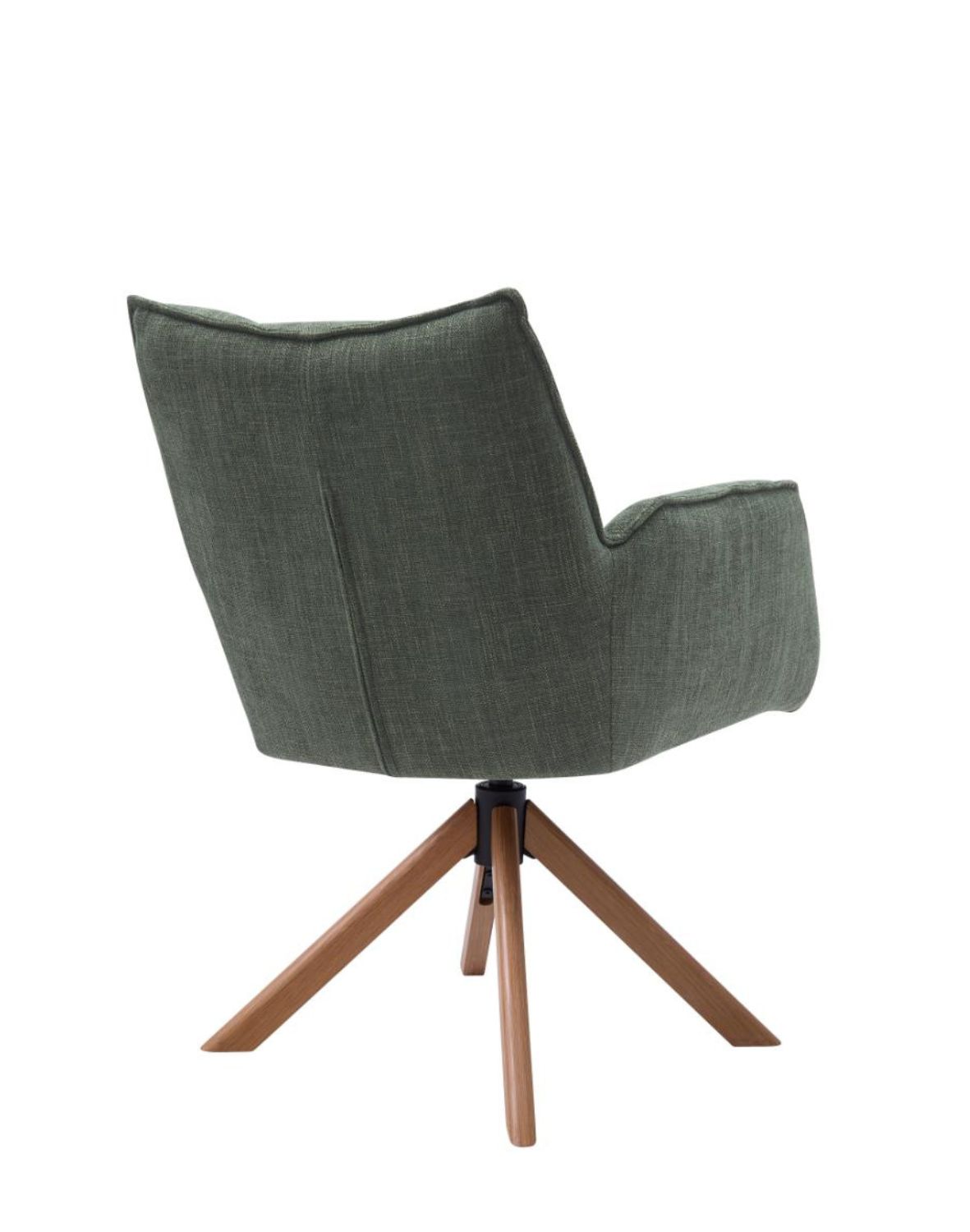 krzesło obrotowe marilla, drewniane nogi, zielone (53240005)