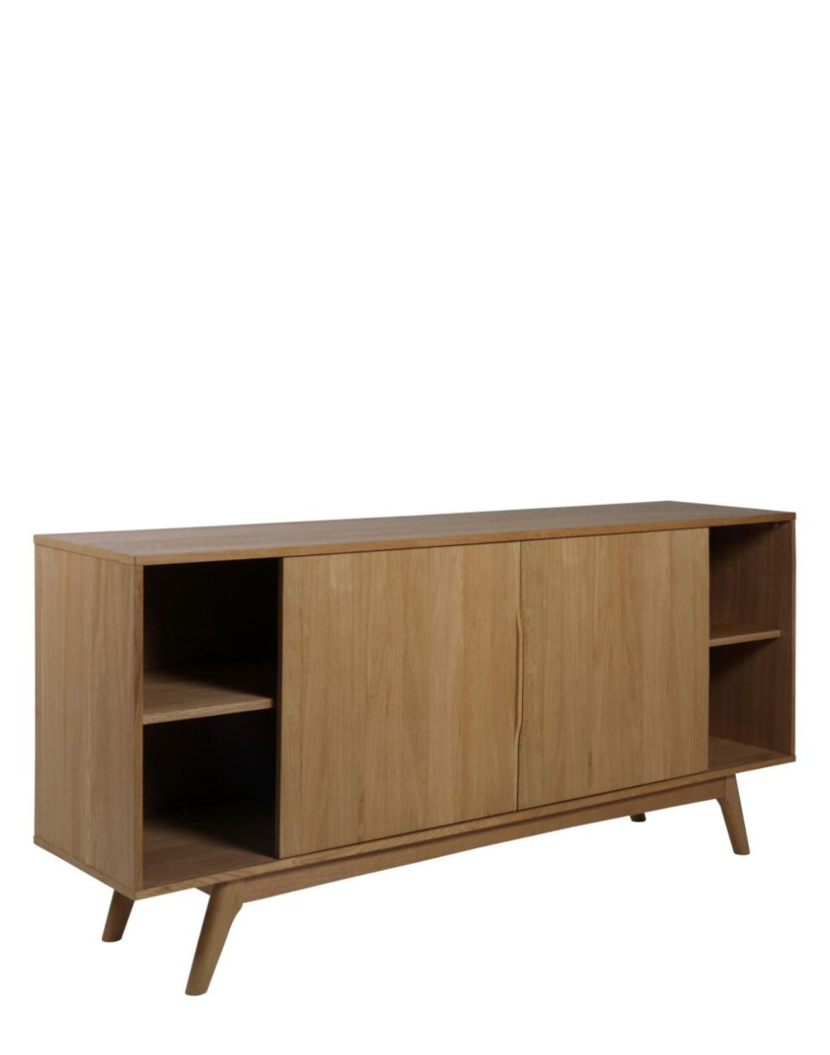 komoda drewniana do salonu marte (54241), dąb, 180 cm