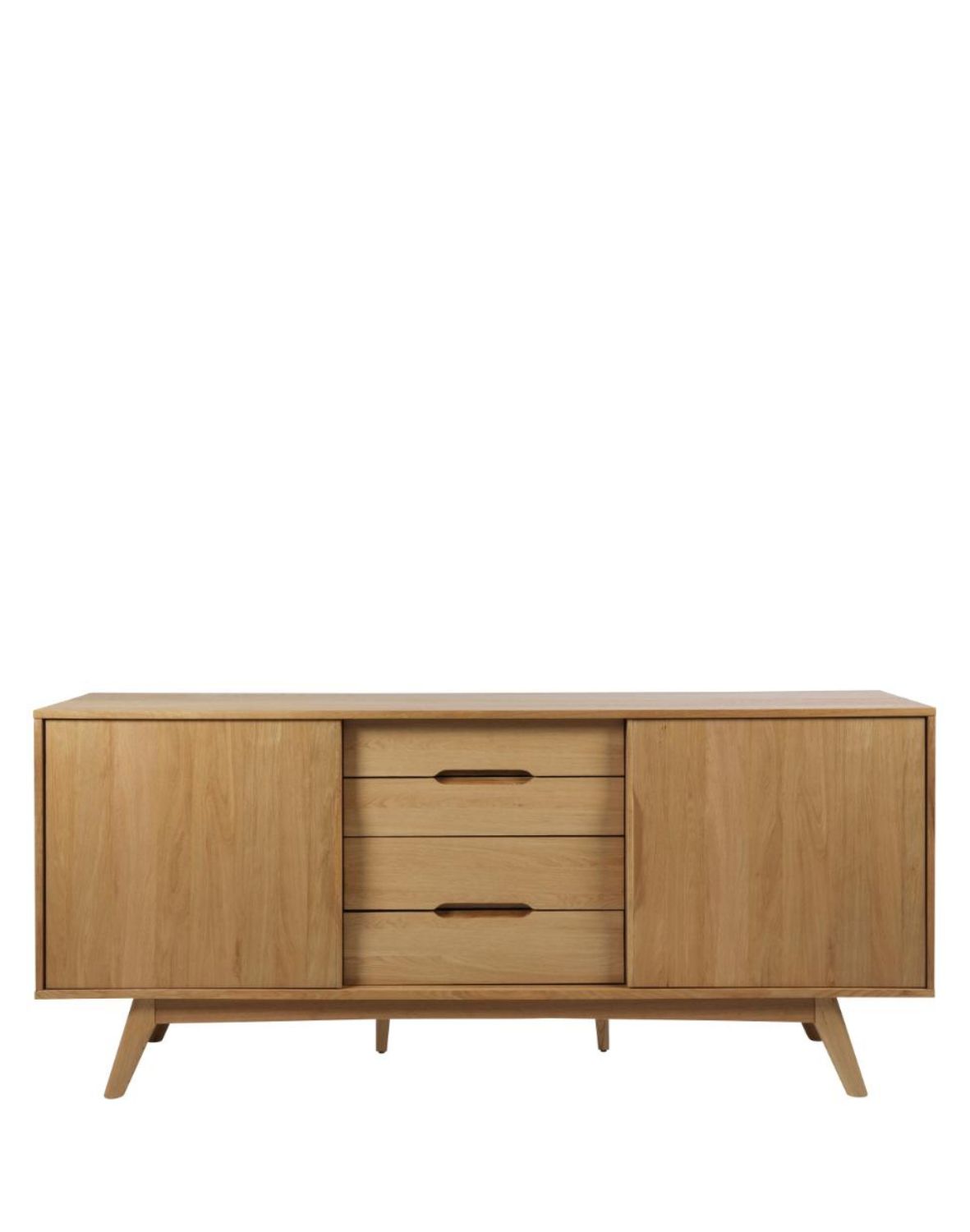 komoda drewniana do salonu marte (54241), dąb, 180 cm