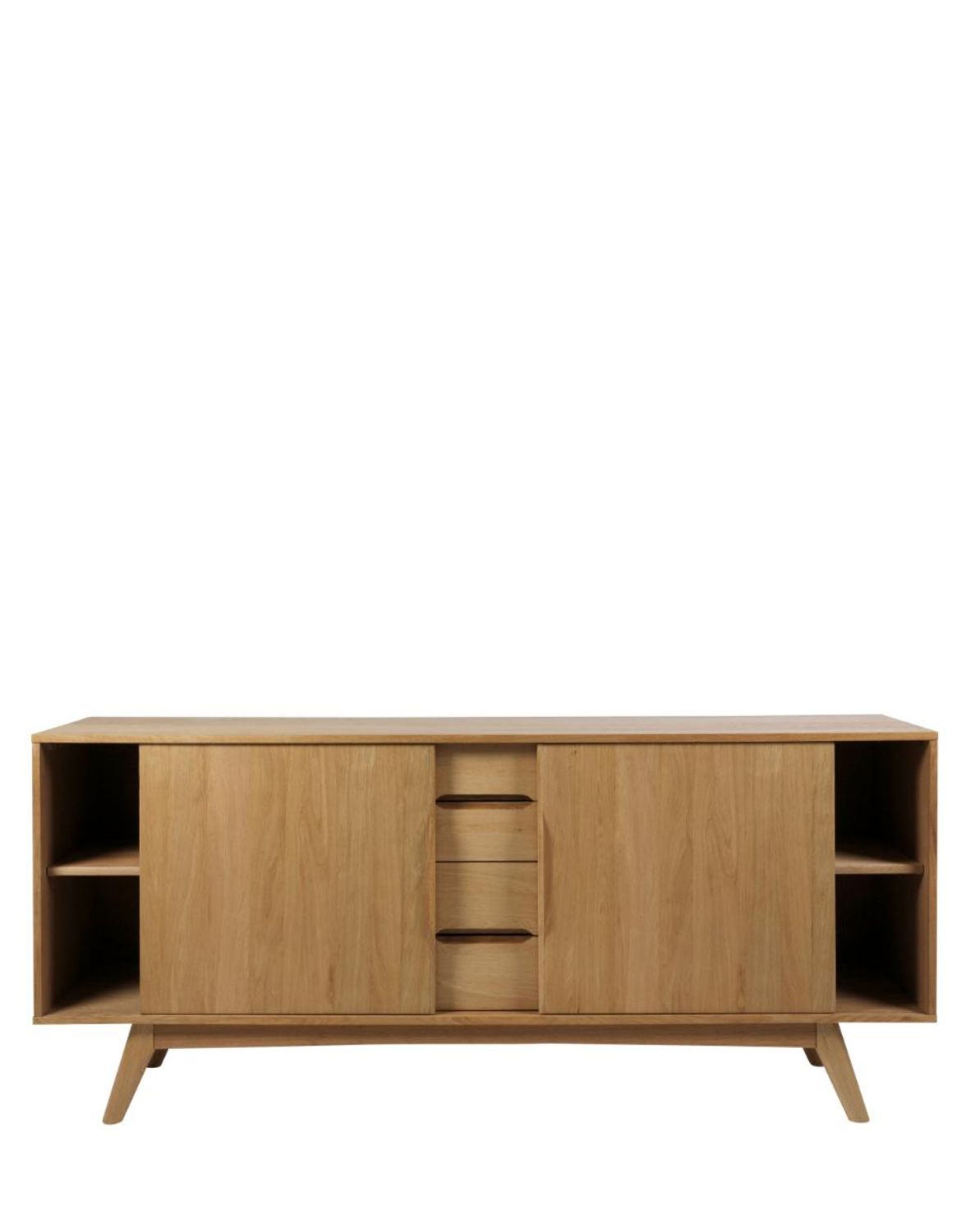 komoda drewniana do salonu marte (54241), dąb, 180 cm