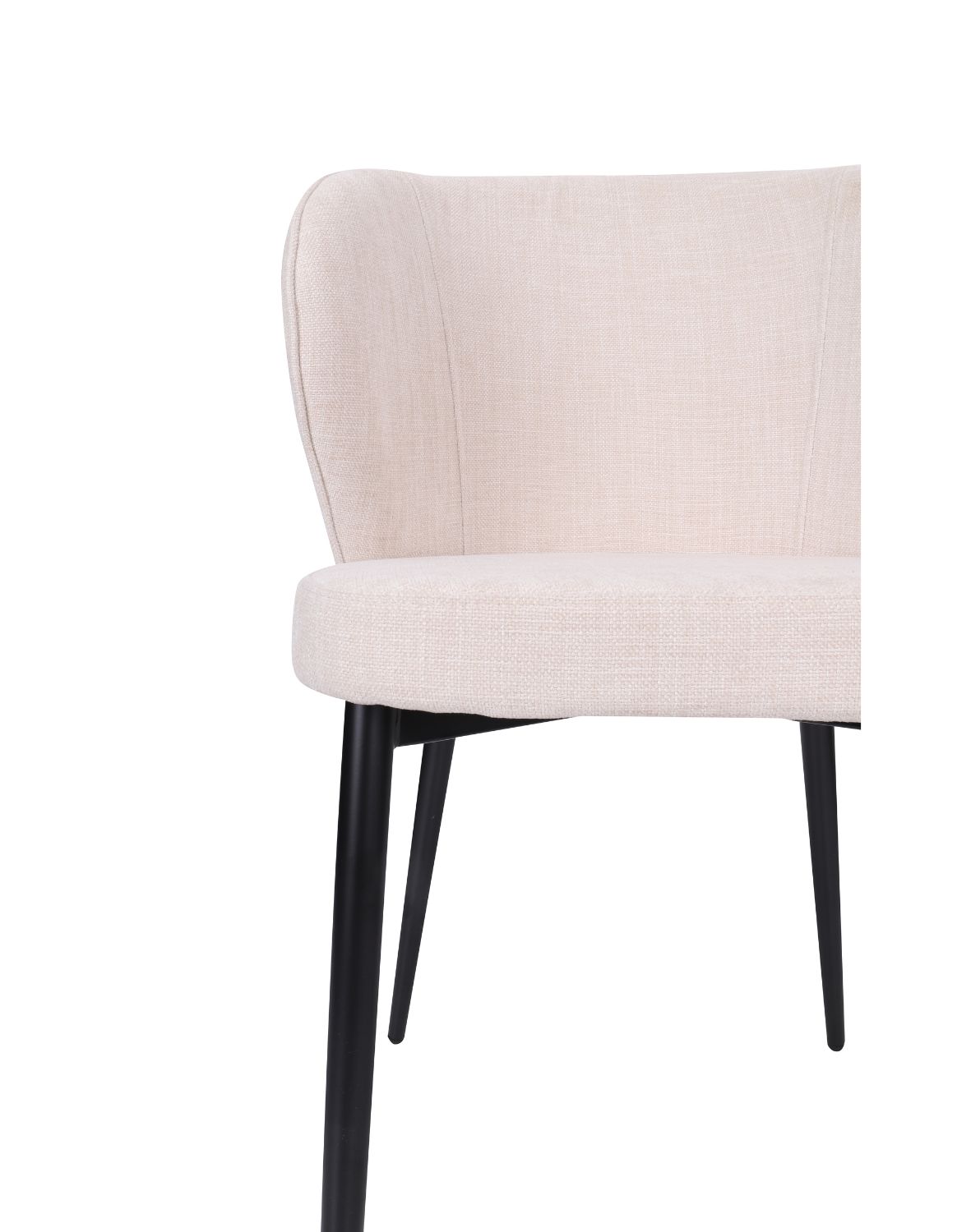 krzesło do jadalni meg black, beżowe
