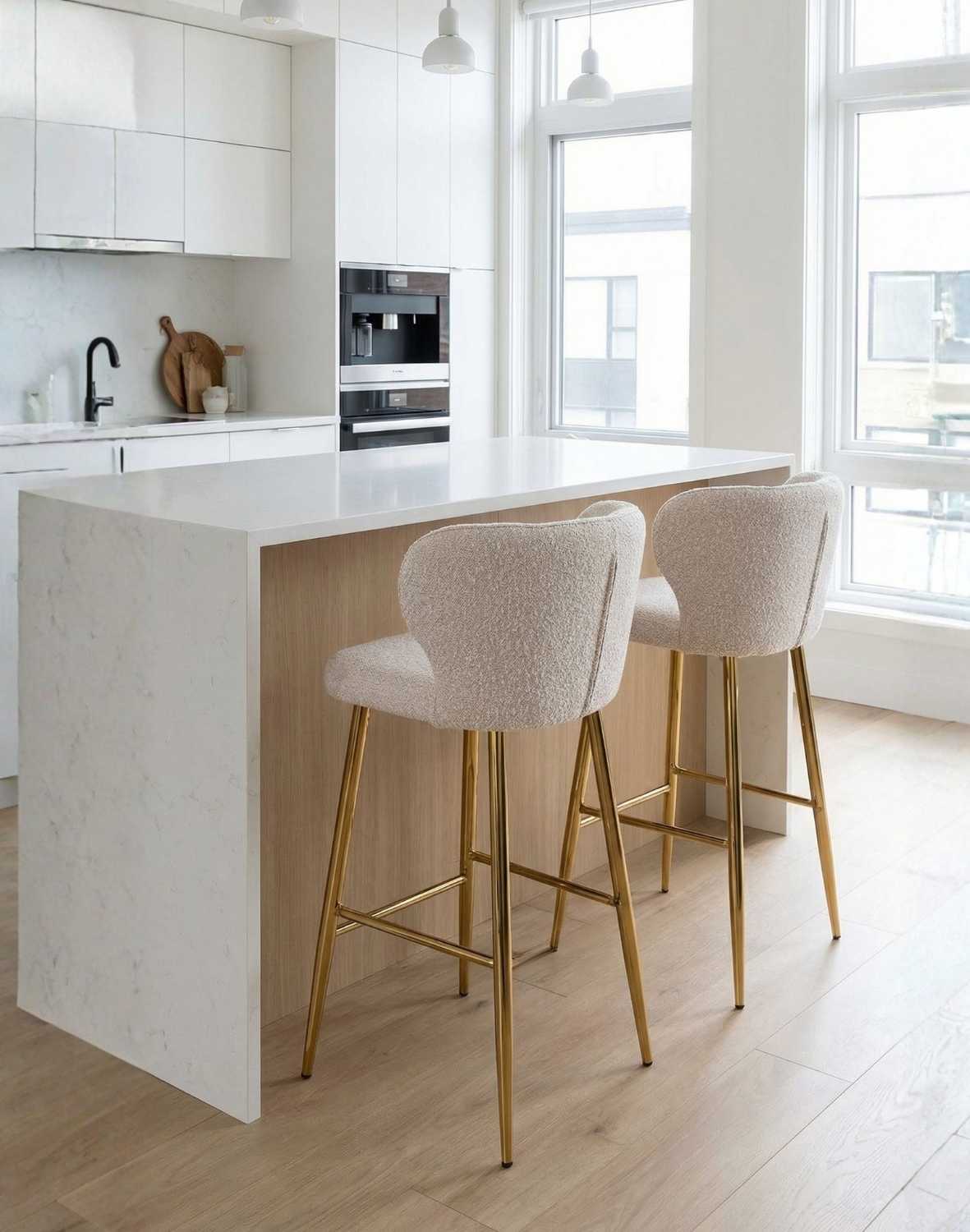 hoker do kuchni meg gold, boucle