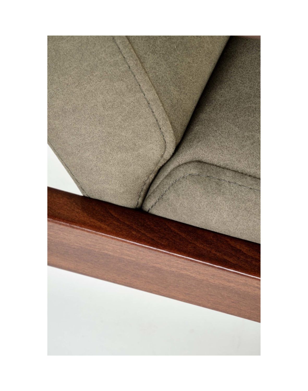 sofa dwuosobowa do salonu milano 2S, retro, oliwkowa