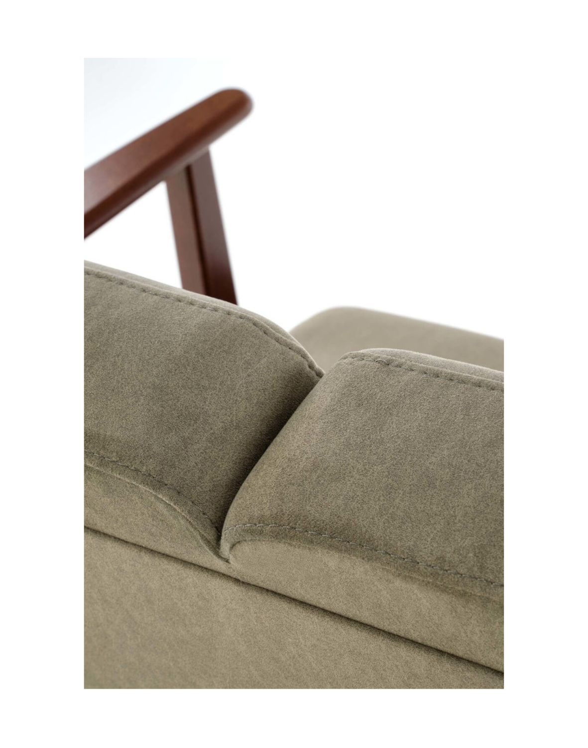 sofa dwuosobowa do salonu milano 2S, retro, oliwkowa