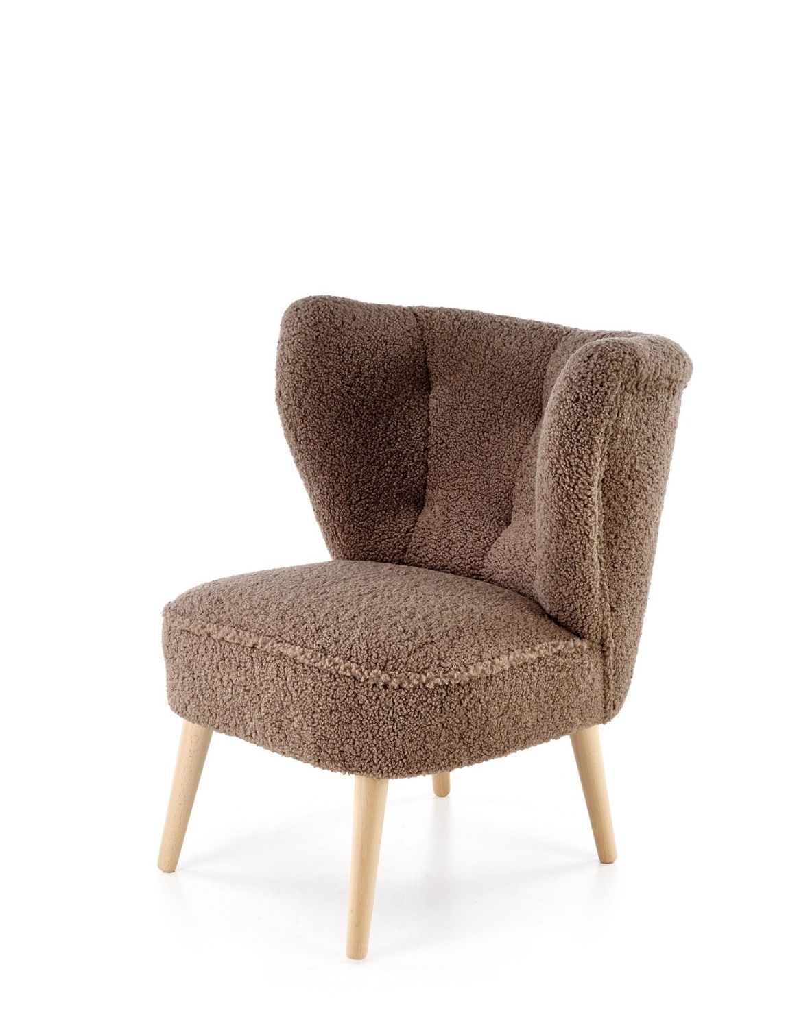 fotel wypoczynkowy mocca, brązowy