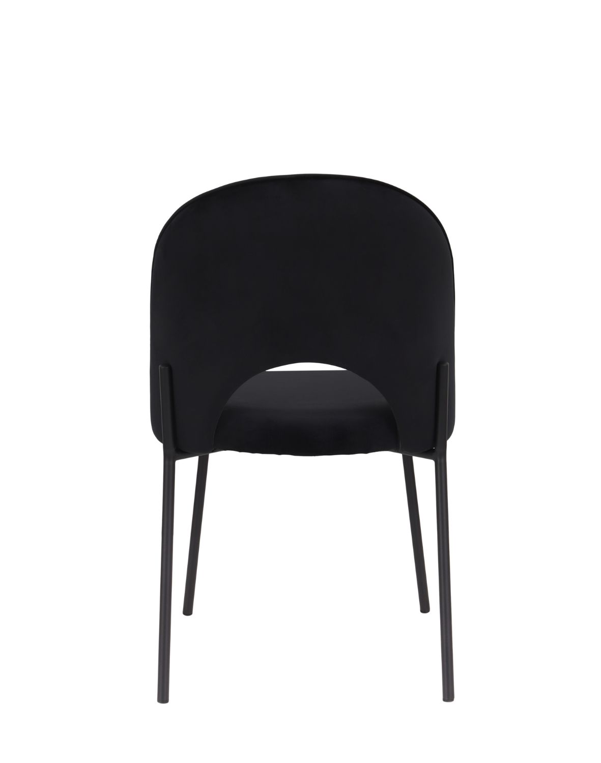 krzesło do jadalni molly black, czarny welwet (108-77)