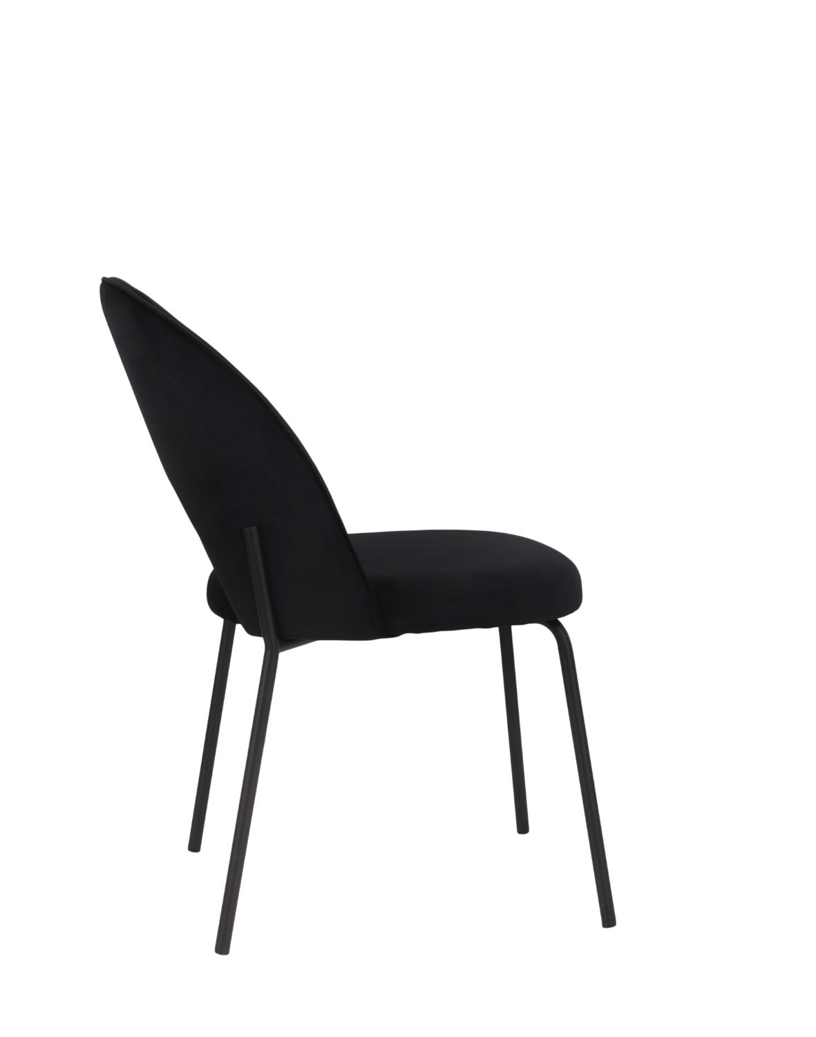 krzesło do jadalni molly black, czarny welwet (108-77)