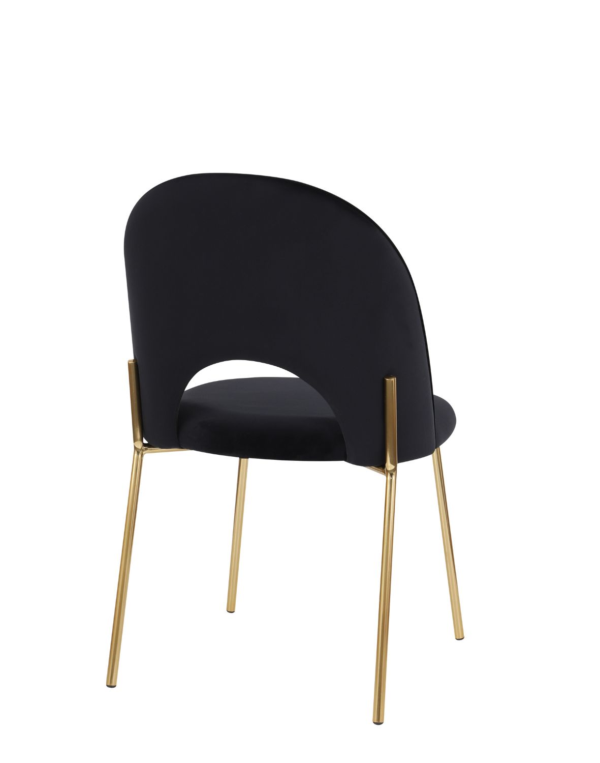 krzesło do jadalni molly gold, czarny welwet (108-77)