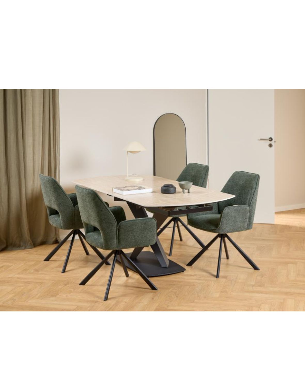 stół rozkładany morella, nowoczesny design, blat ceramiczny (25178)