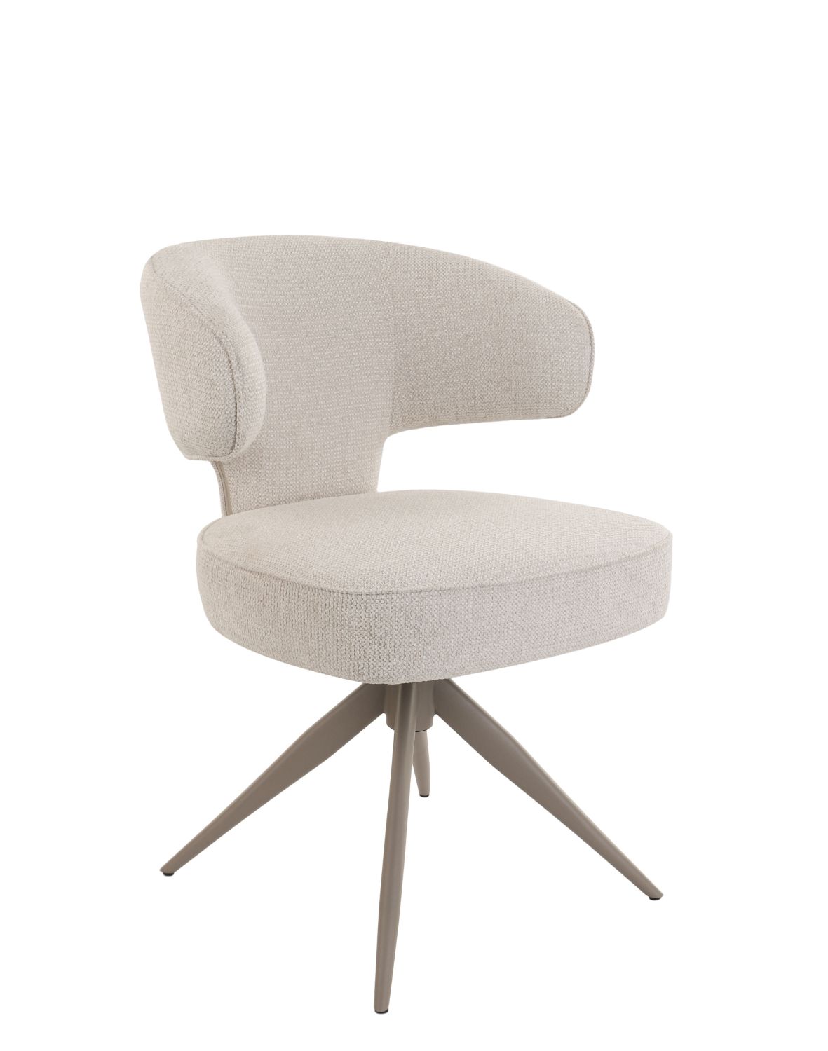 krzesło nami n22, obrotowe 360° z funkcją powrotu, cashmere/beige
