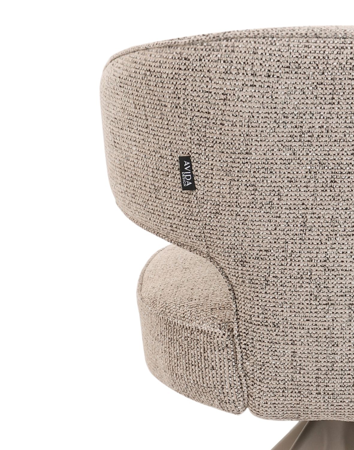 krzesło nami n33, obrotowe 360° z funkcją powrotu, cashmere/coffee