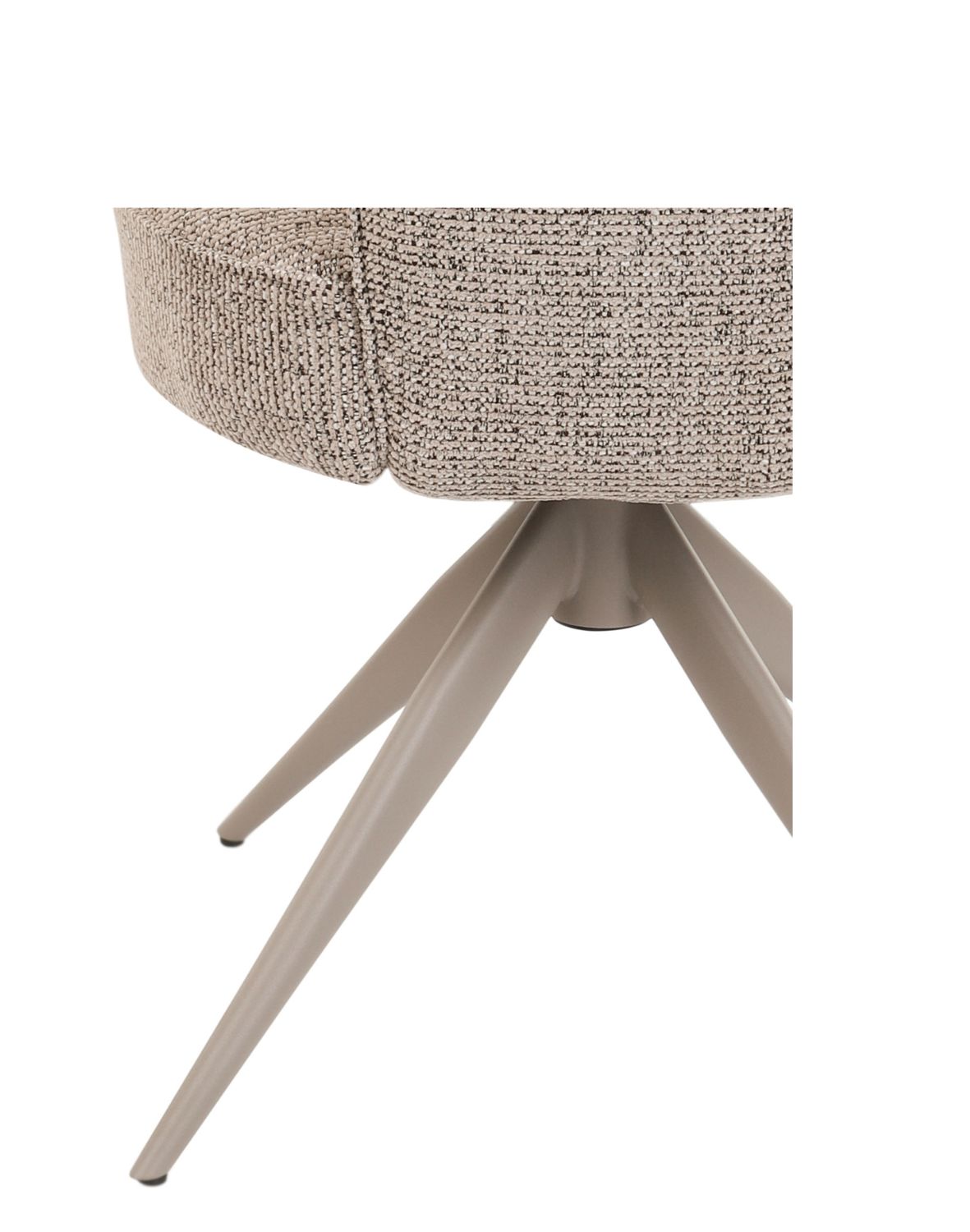 krzesło nami n33, obrotowe 360° z funkcją powrotu, cashmere/coffee