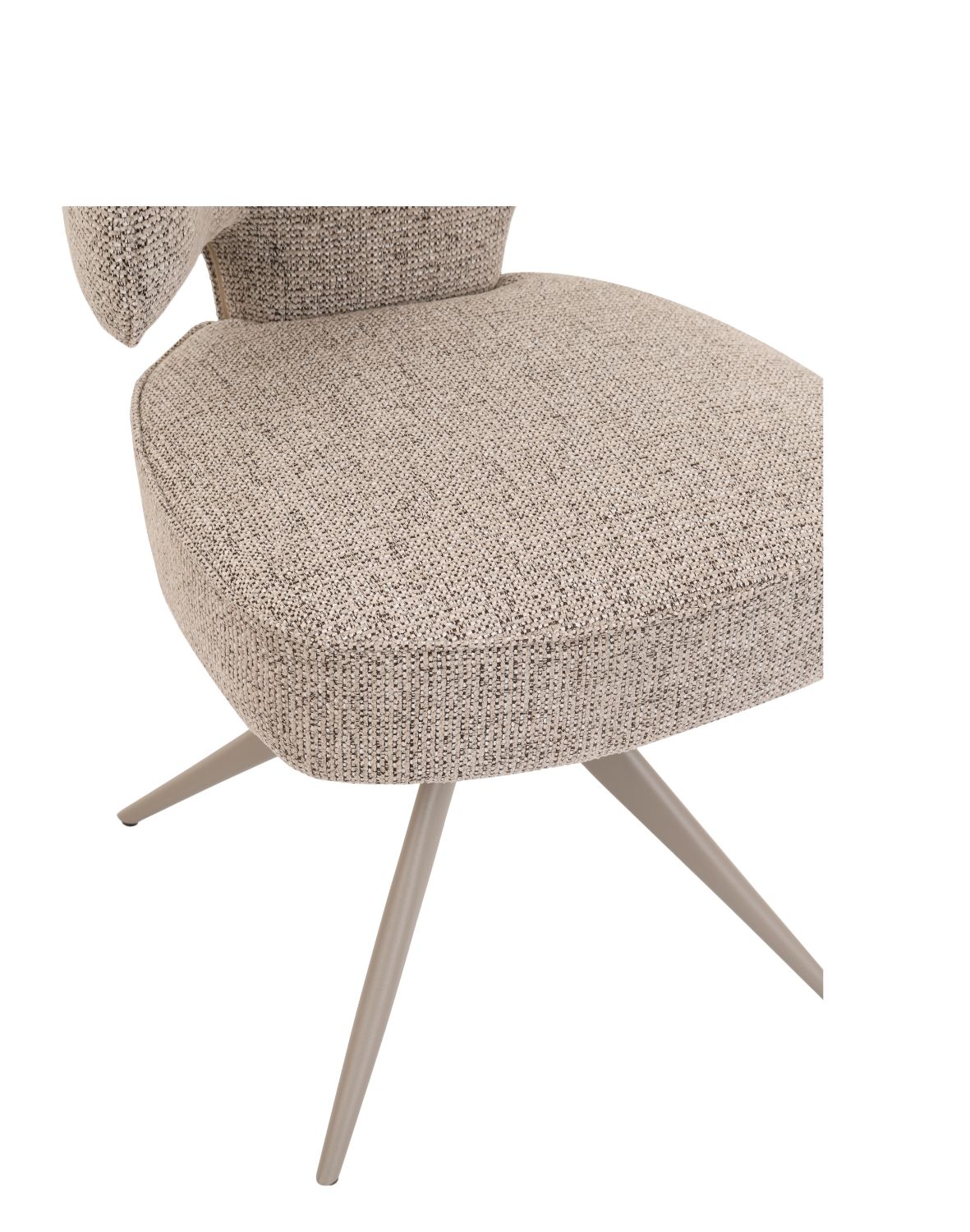 krzesło nami n33, obrotowe 360° z funkcją powrotu, cashmere/coffee