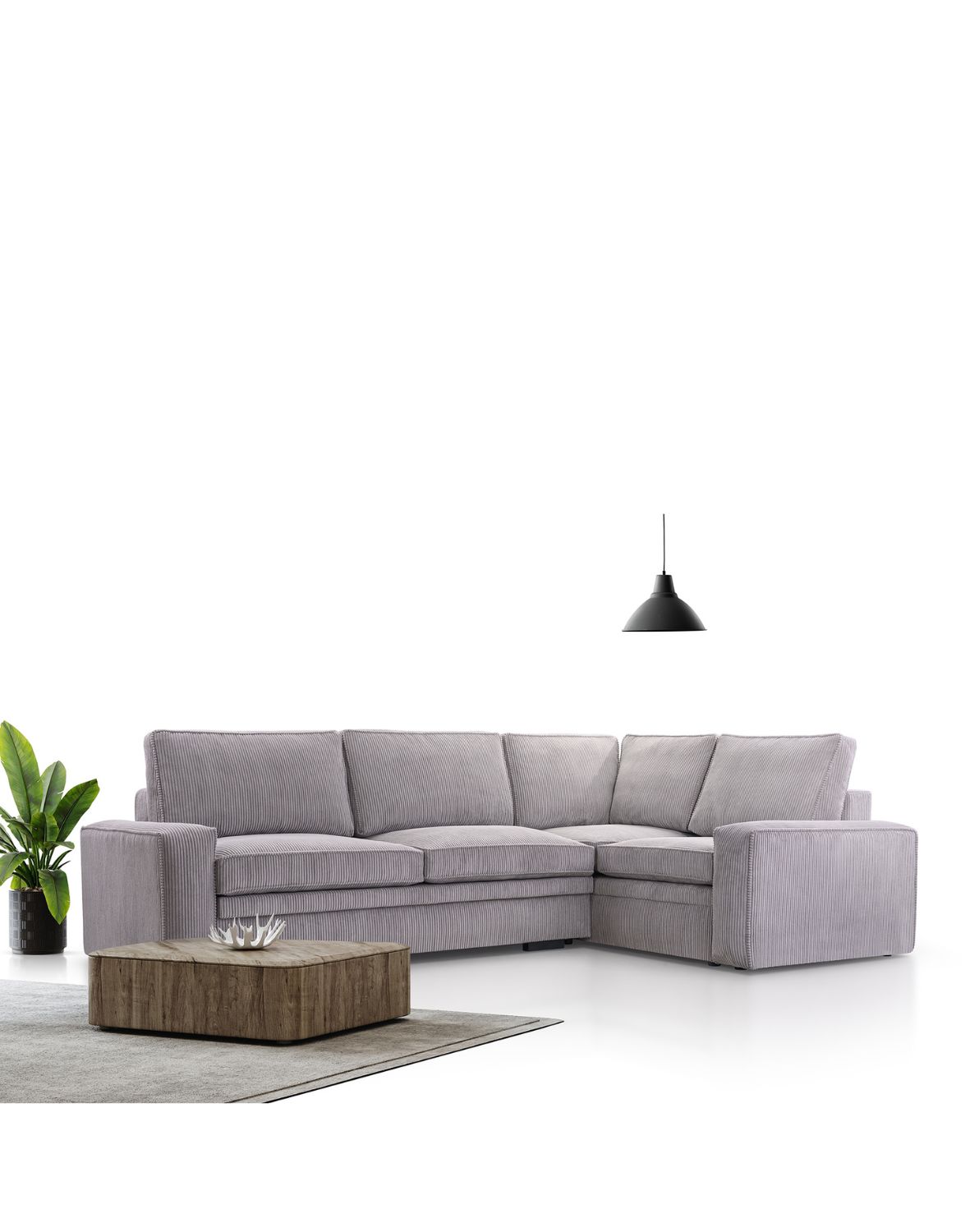 narożnik rozkładany toledo l kinas szary