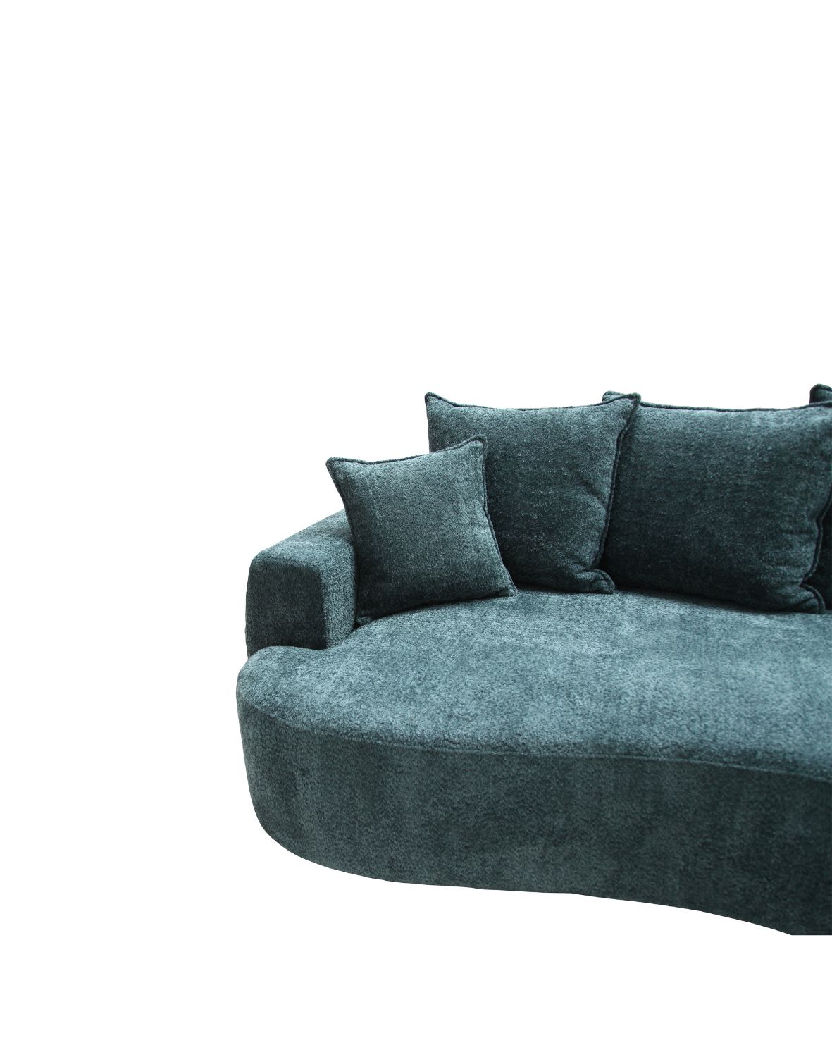 nowoczesny rozkładany narożnik bez nóżek obły strada n