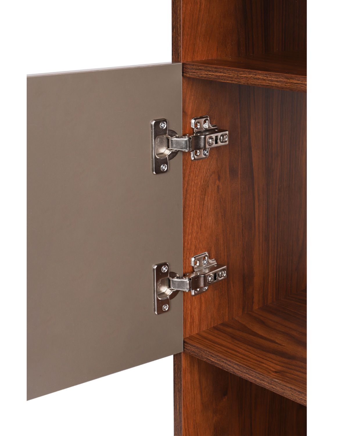 regał nevada ciemny dąb z szarymi drzwiczkami 80 cm (BS01)