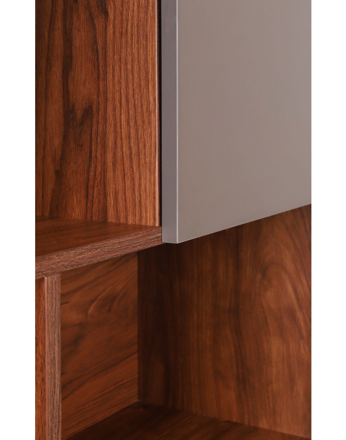 regał nevada ciemny dąb z szarymi drzwiczkami 80 cm (BS01)