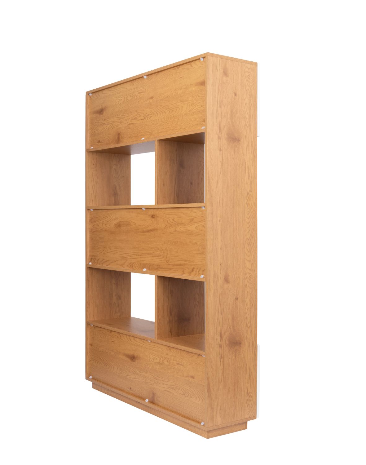 regał nevada dąb naturalny z białymi drzwiczkami 110 cm (bs02)